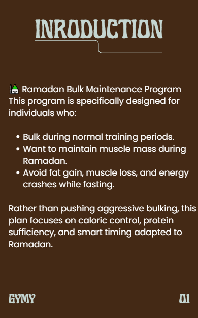 Ramadan smart fuel  - GYMY